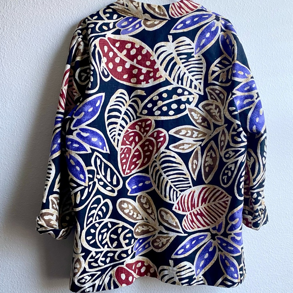 Vintage Patterned Blazer Jacket - image 2